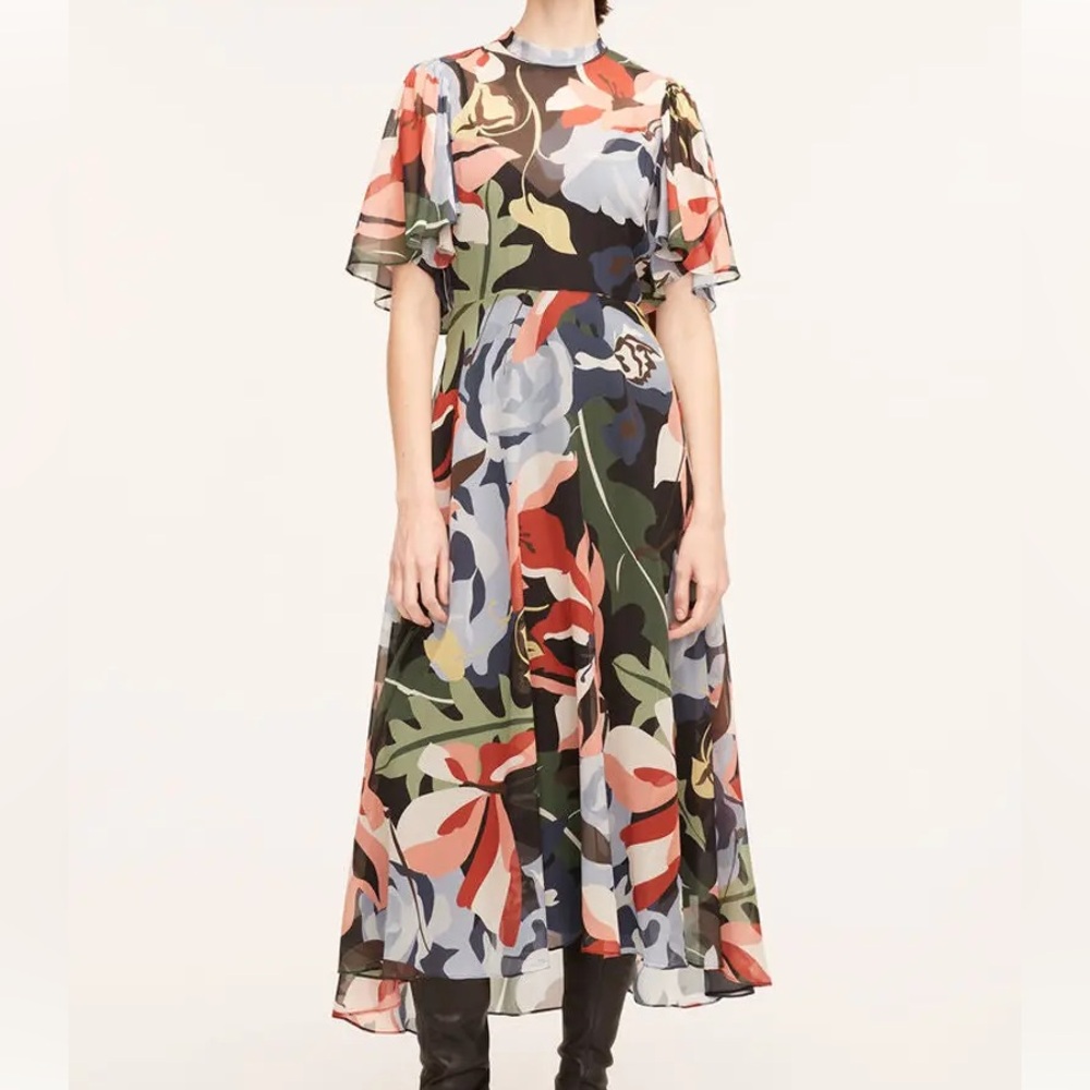 Rebecca Taylor Silk Botanical Dress NWT